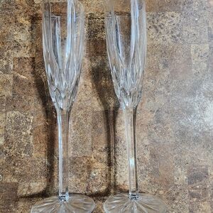 Crystal Champagne Flutes 2 Set
